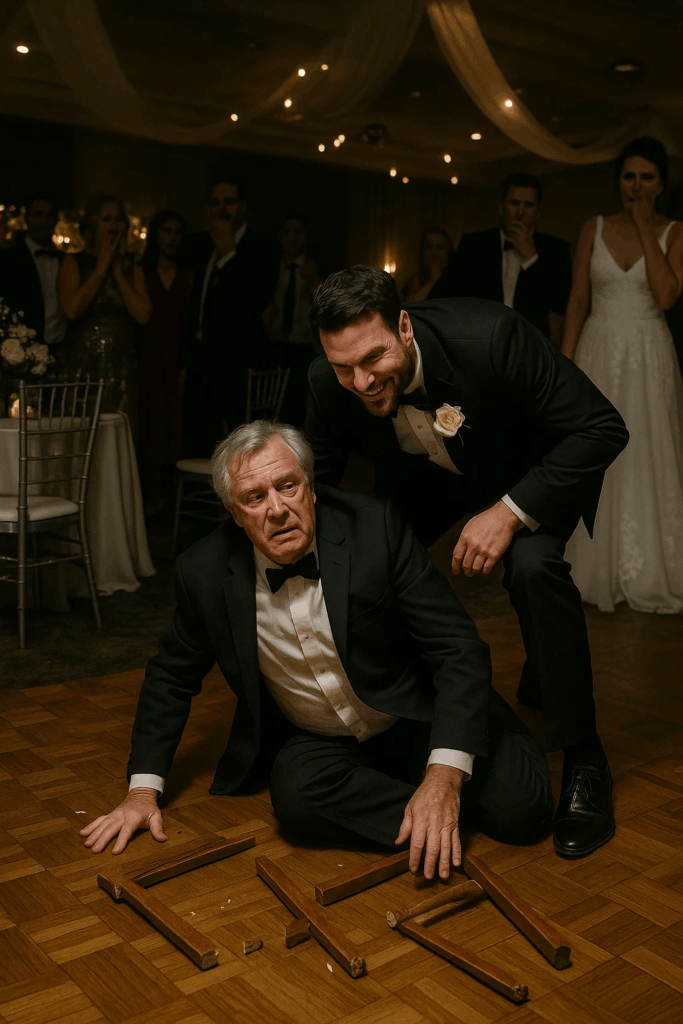 My son-in-law gave me a broken chair, and when I ended up on the ground, he leaned down and whispered in my ear: “That’s where you belong.”